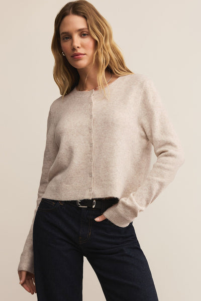 Medina Cardigan - Light Heather Oatmeal