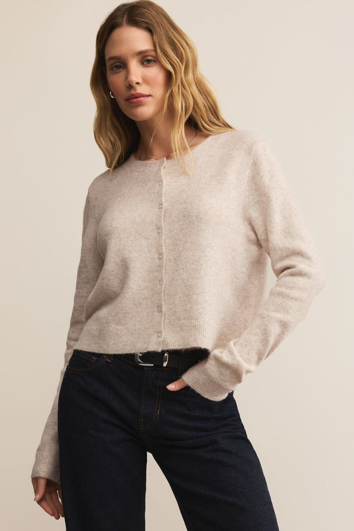 Medina Cardigan - Light Heather Oatmeal
