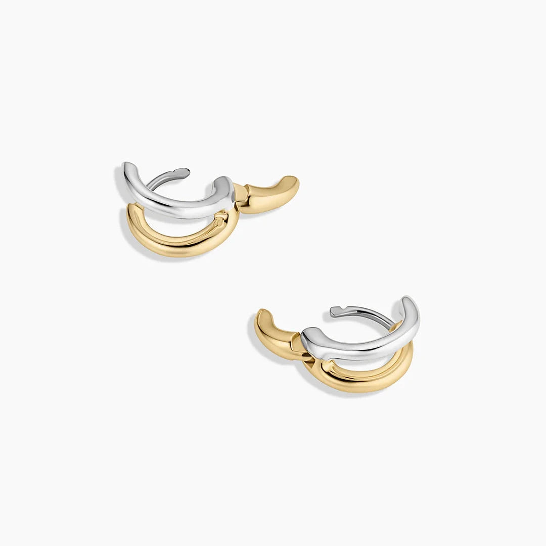 Taner Double Huggies - Gold & Silver