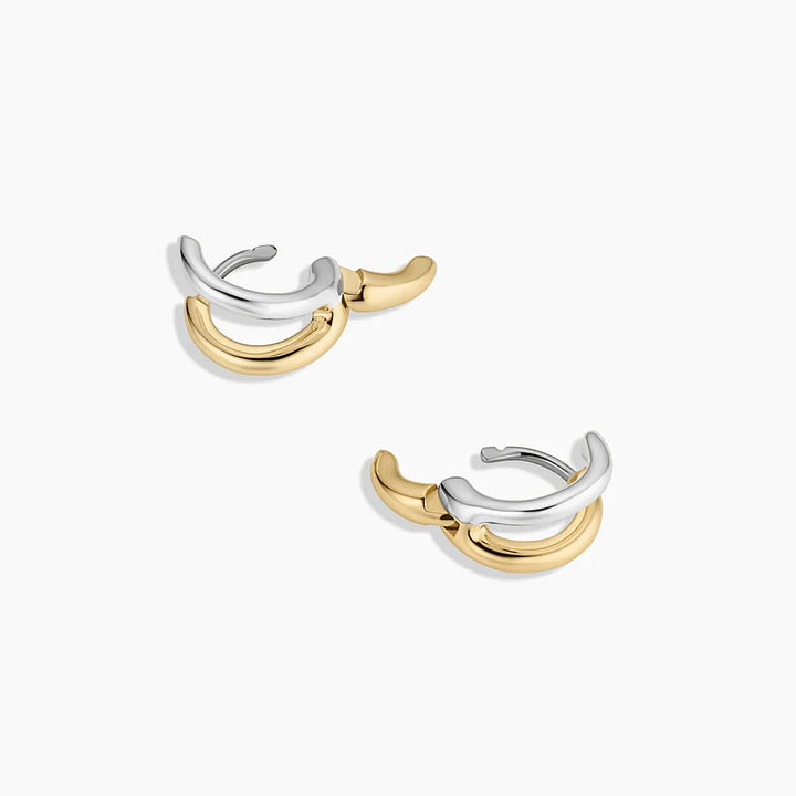 Taner Double Huggies - Gold & Silver