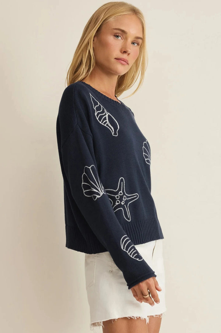 Paradise Reef Sweater - True Navy