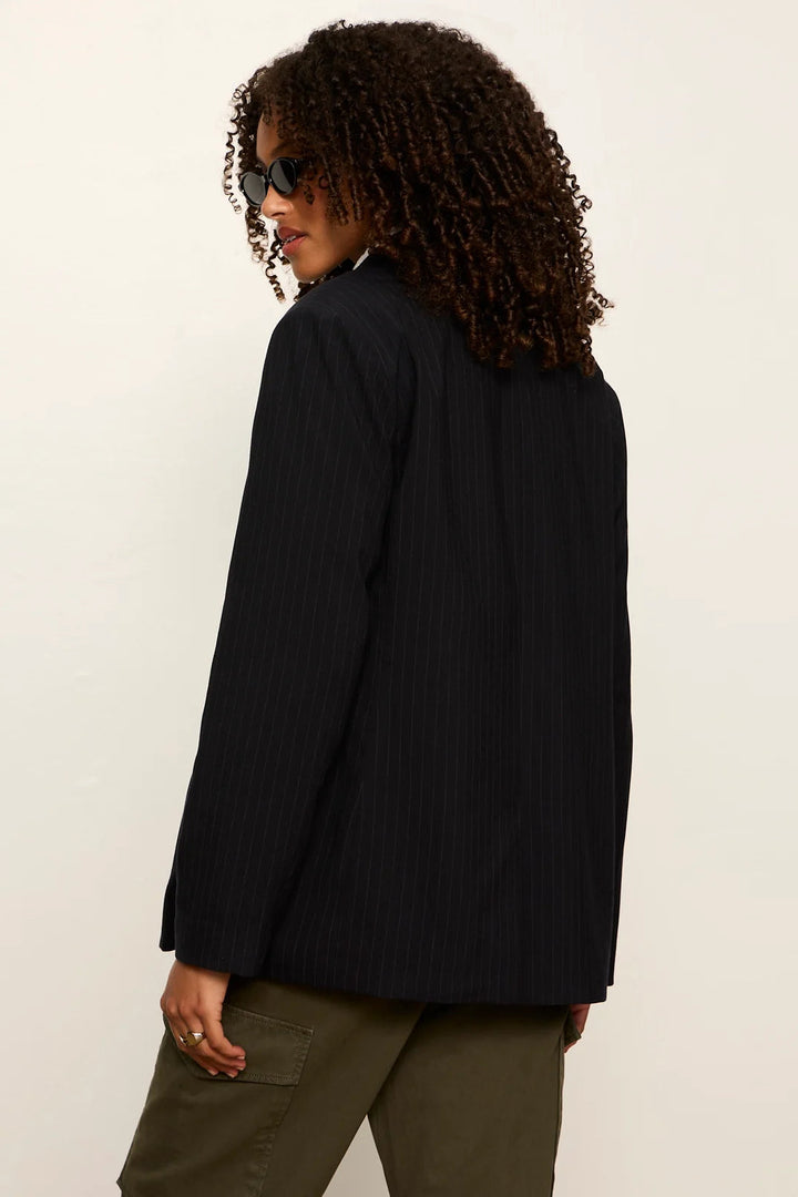 Maci Blazer - Navy Pinstripe