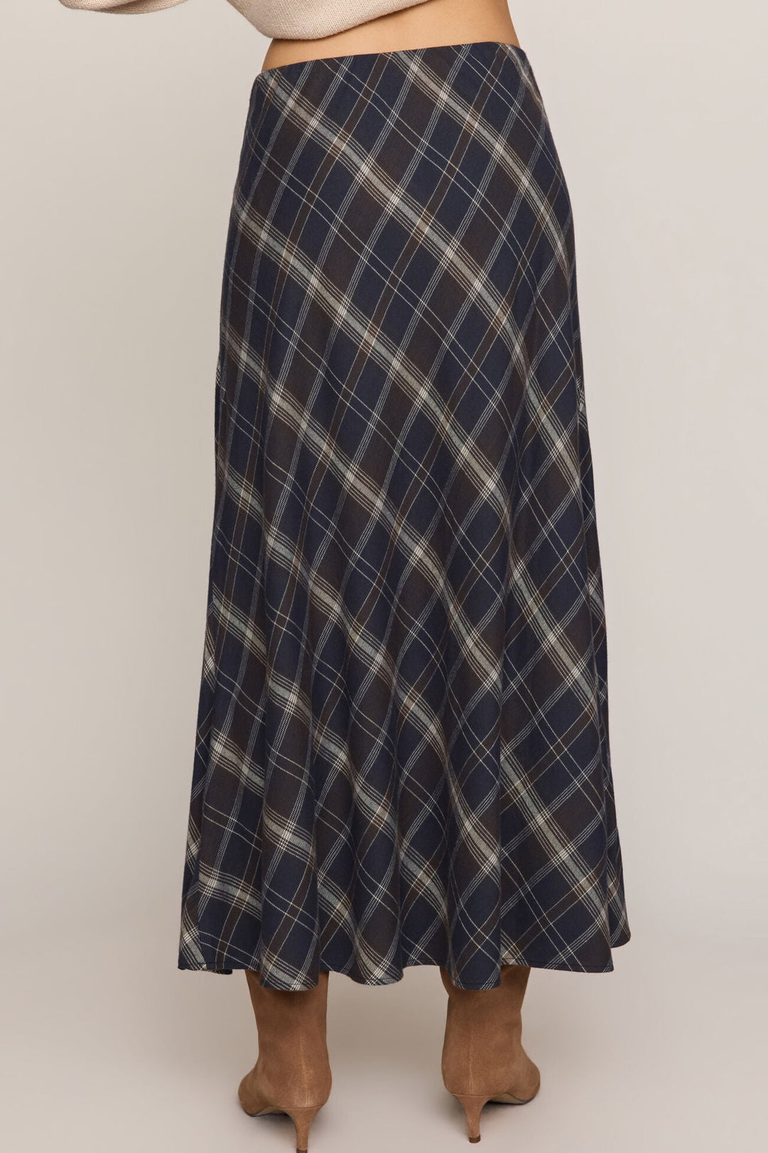 Crestview Plaid Maxi Skirt - Eclipse