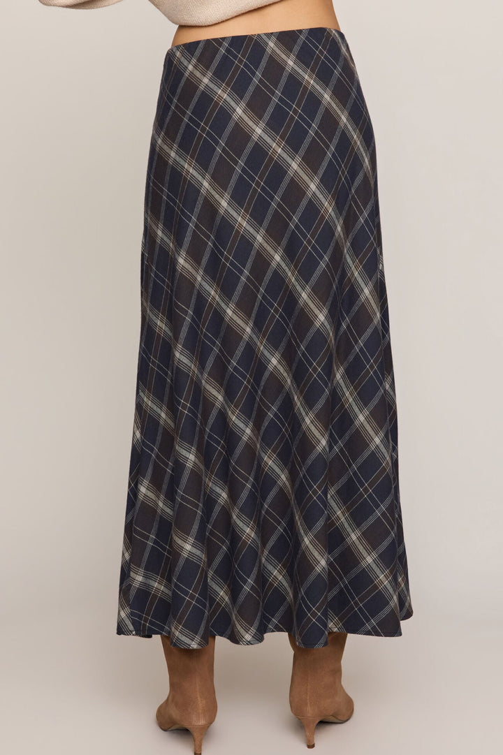 Crestview Plaid Maxi Skirt - Eclipse