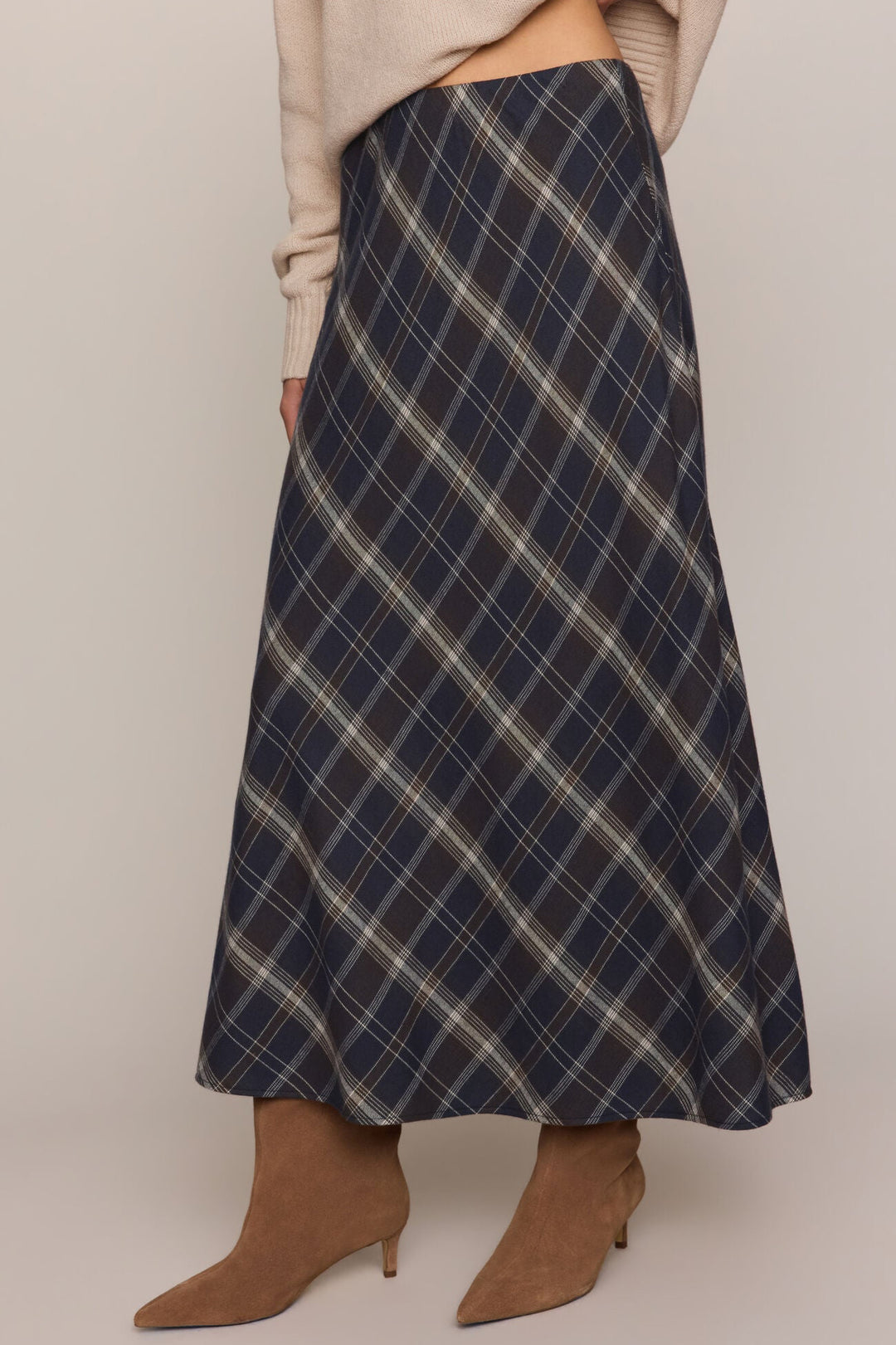 Crestview Plaid Maxi Skirt - Eclipse