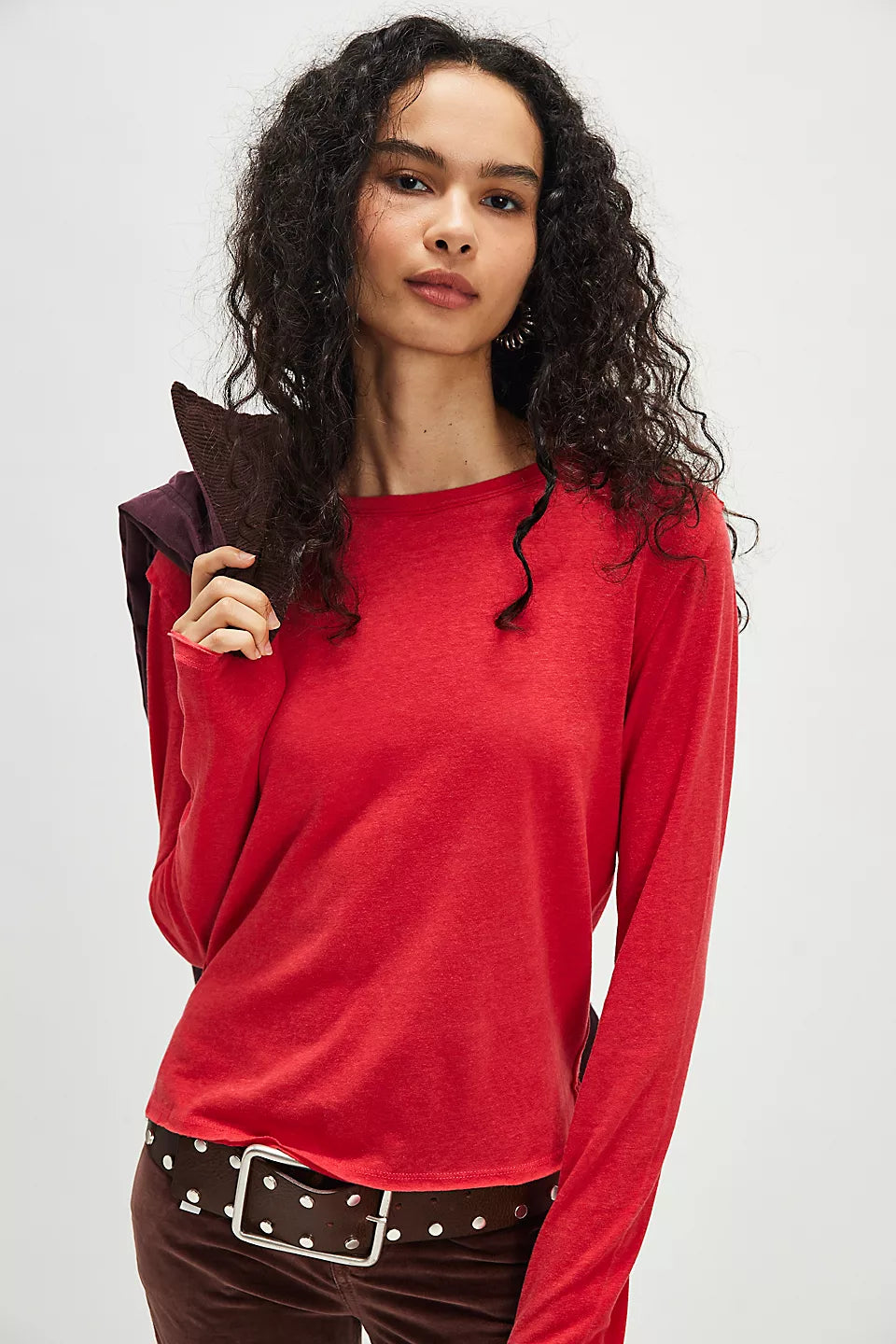 Nova Long Sleeve Tee - Rococco Red