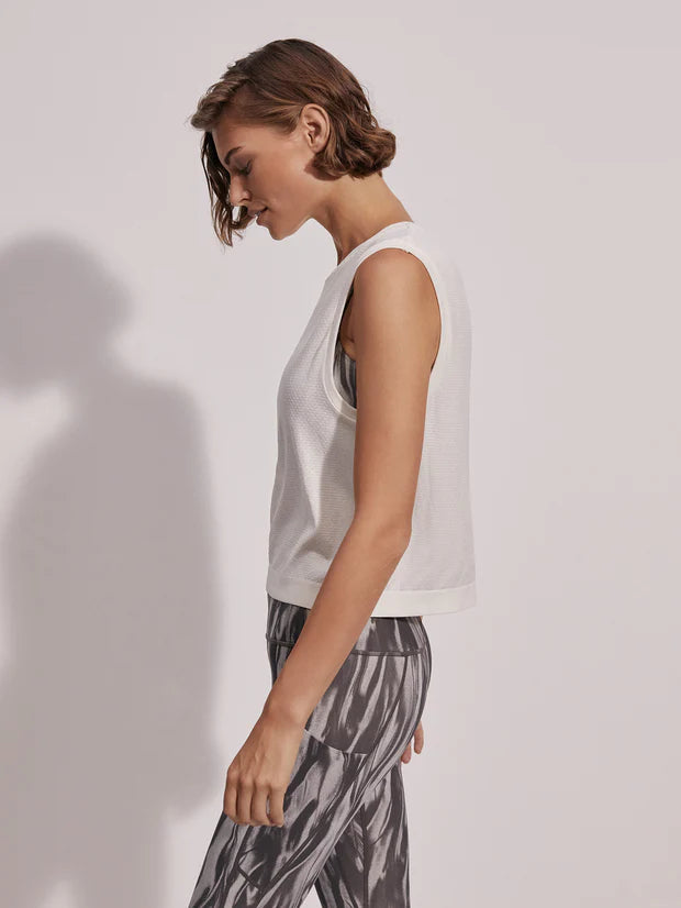 Page Seamless Crop Tank - Snow White