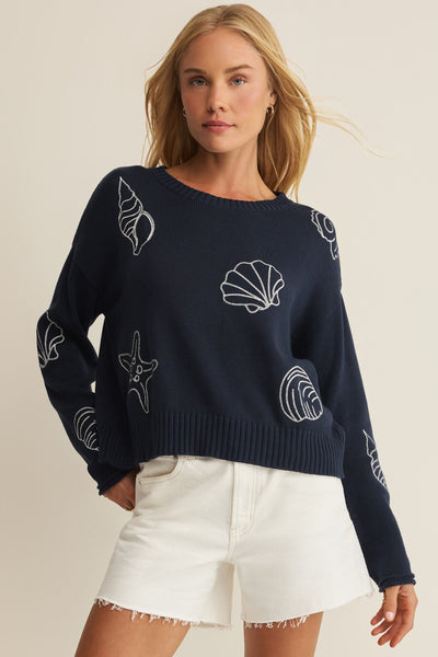 Paradise Reef Sweater - True Navy