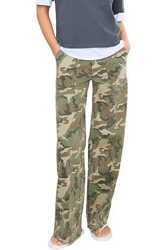 Far Out Patch Pocket Wide Leg - Hideaway