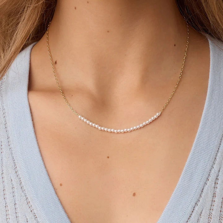 Finley Pearl Row Necklace