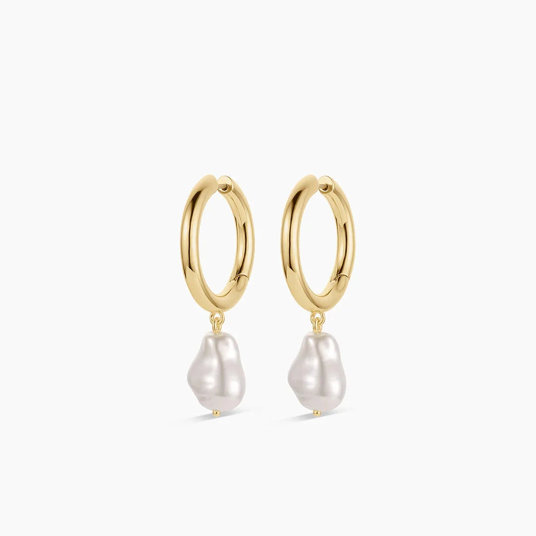 Pearl Cove Hoops - Gold