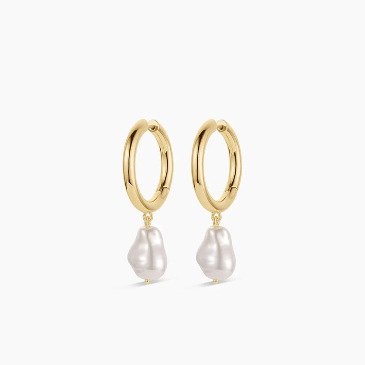 Pearl Cove Hoops - Gold