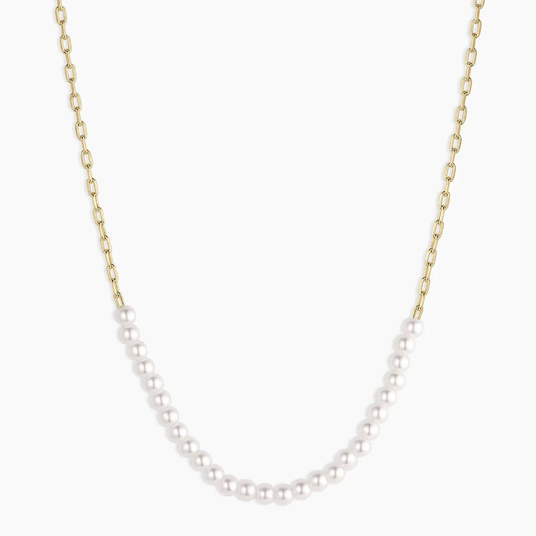 Finley Pearl Row Necklace