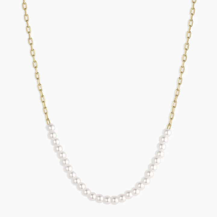 Finley Pearl Row Necklace