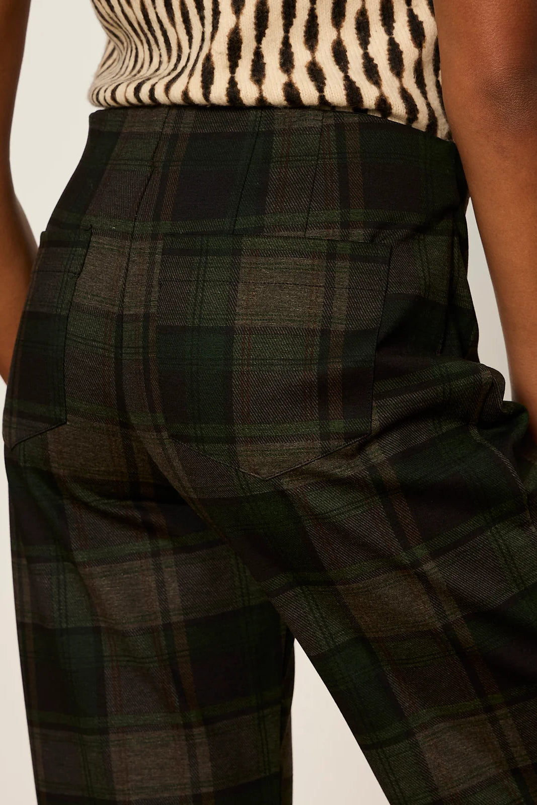 Relay Pull On Pant - Kalamata Plaid