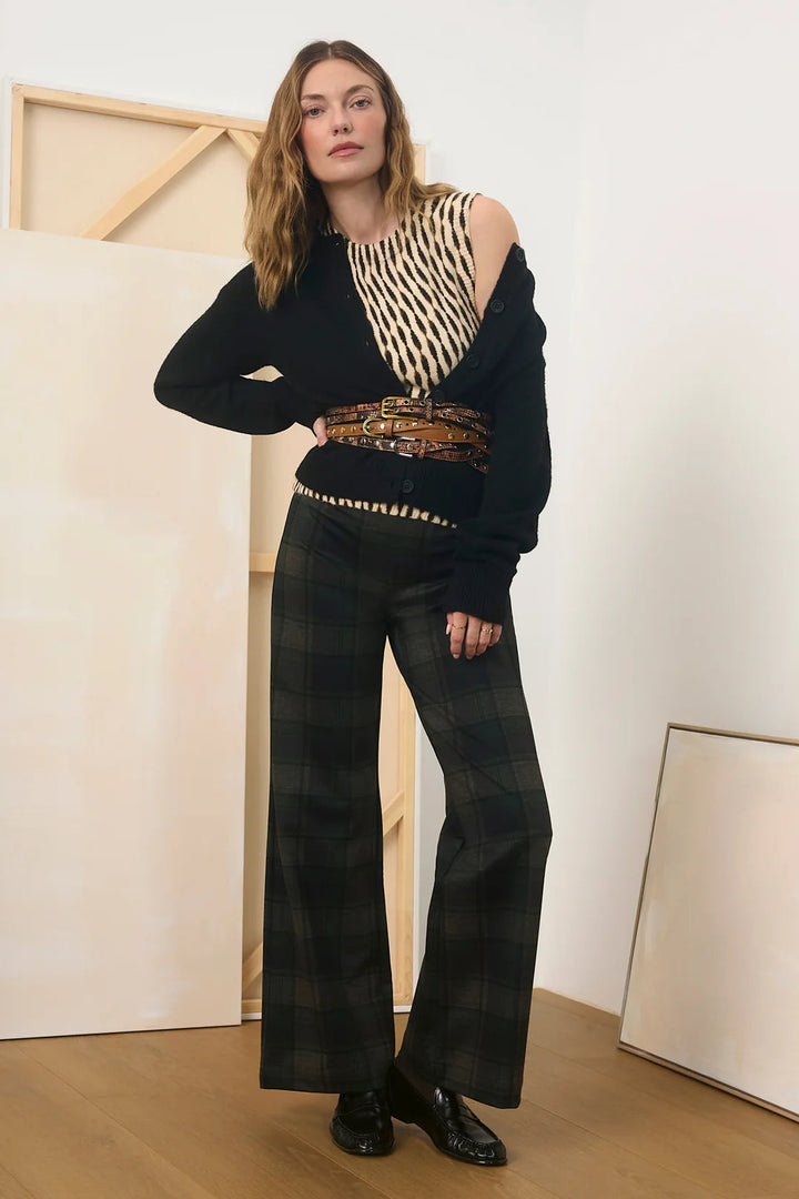 Relay Pull On Pant - Kalamata Plaid