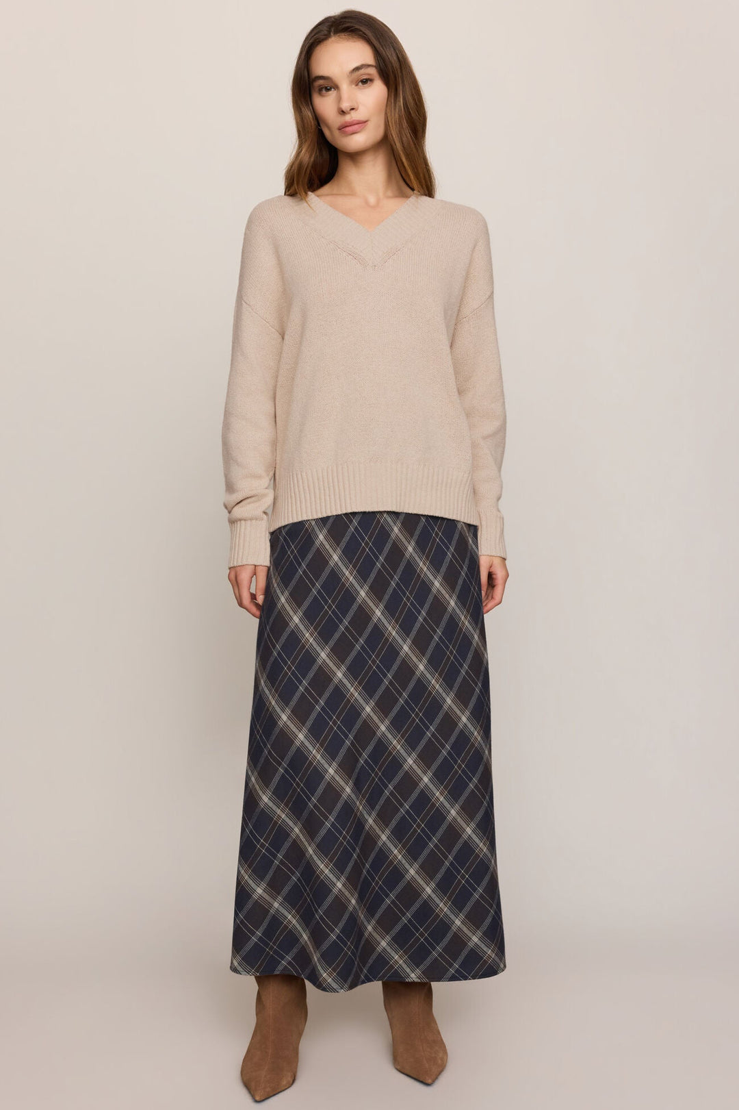 Crestview Plaid Maxi Skirt - Eclipse