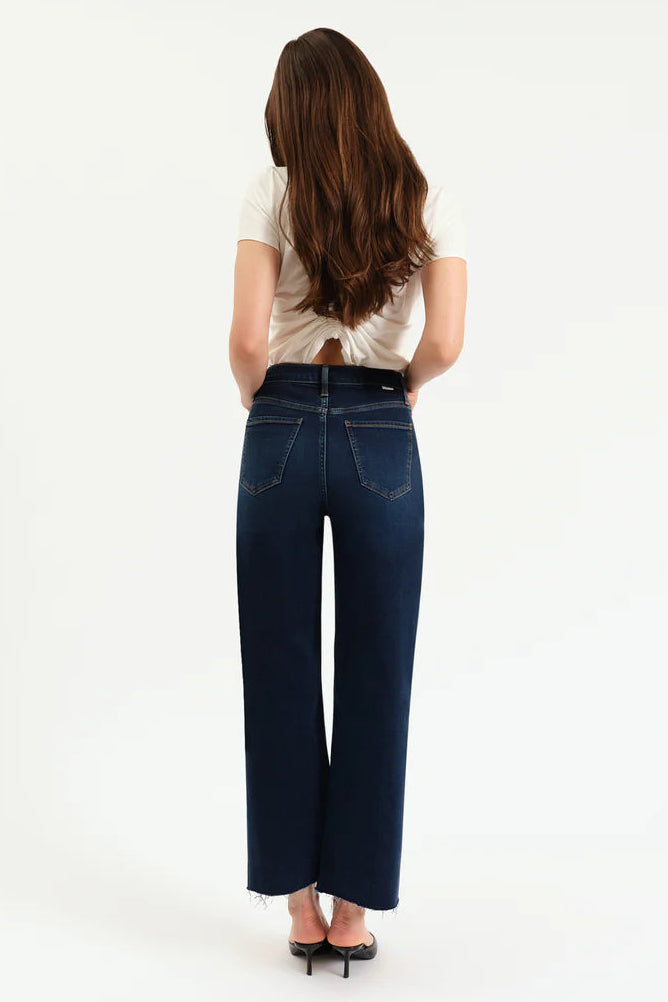 Pleaser High Rise Wide Ankle Jean - Magic Hour