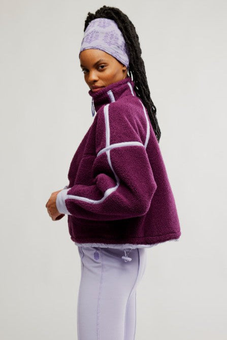 Mountain High Half Zip - Black Cherry Combo