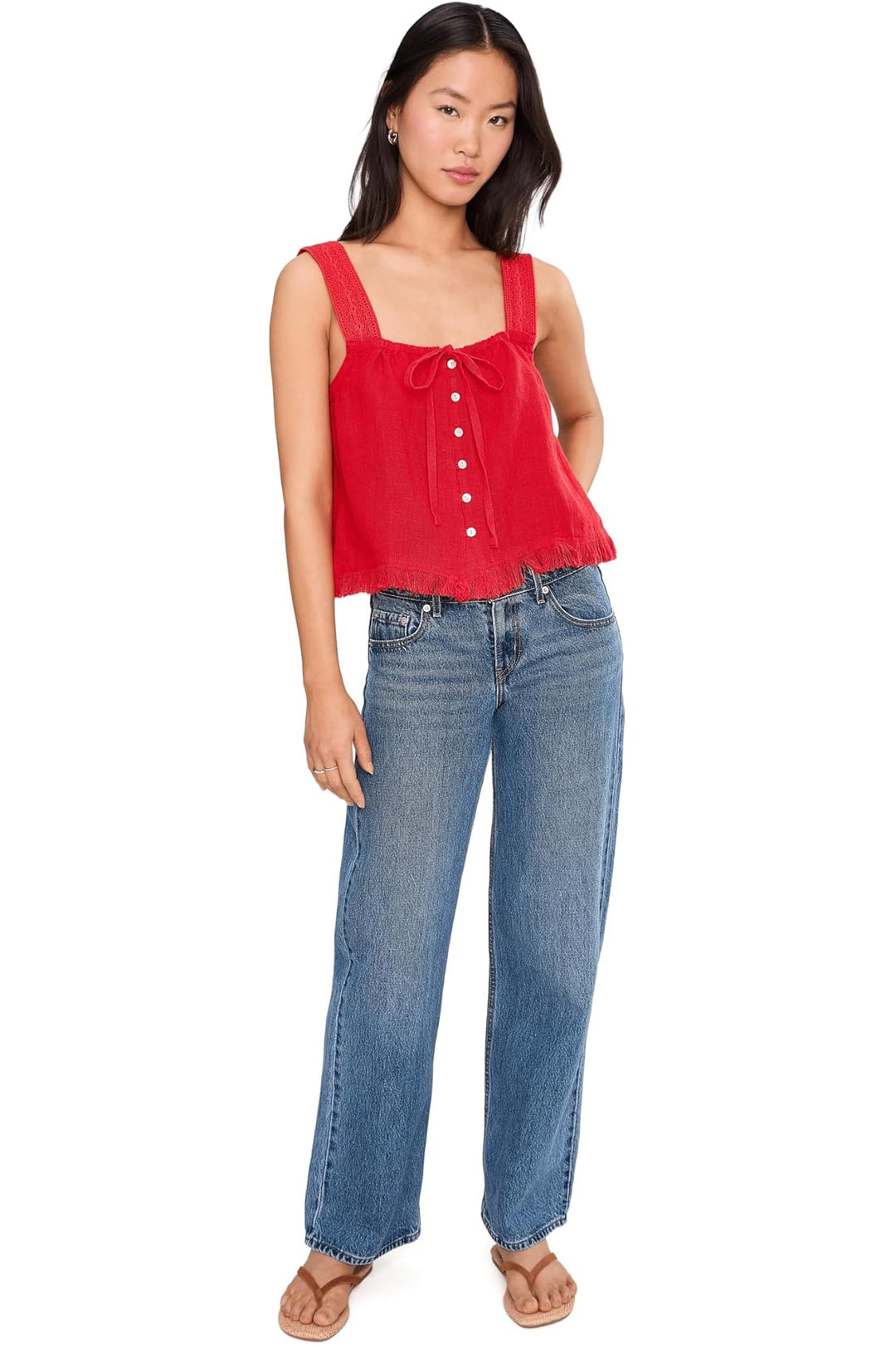 Sunny Top - Poppy Red