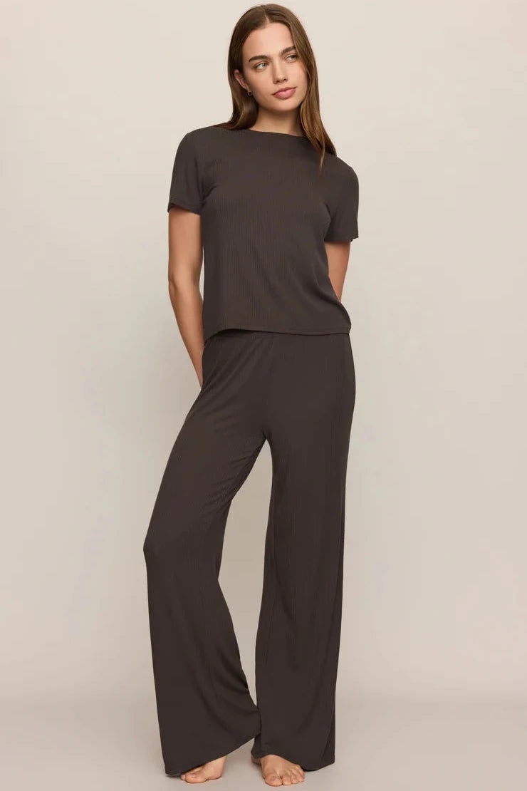 Just Right Rib Pant - Cocoa Bean