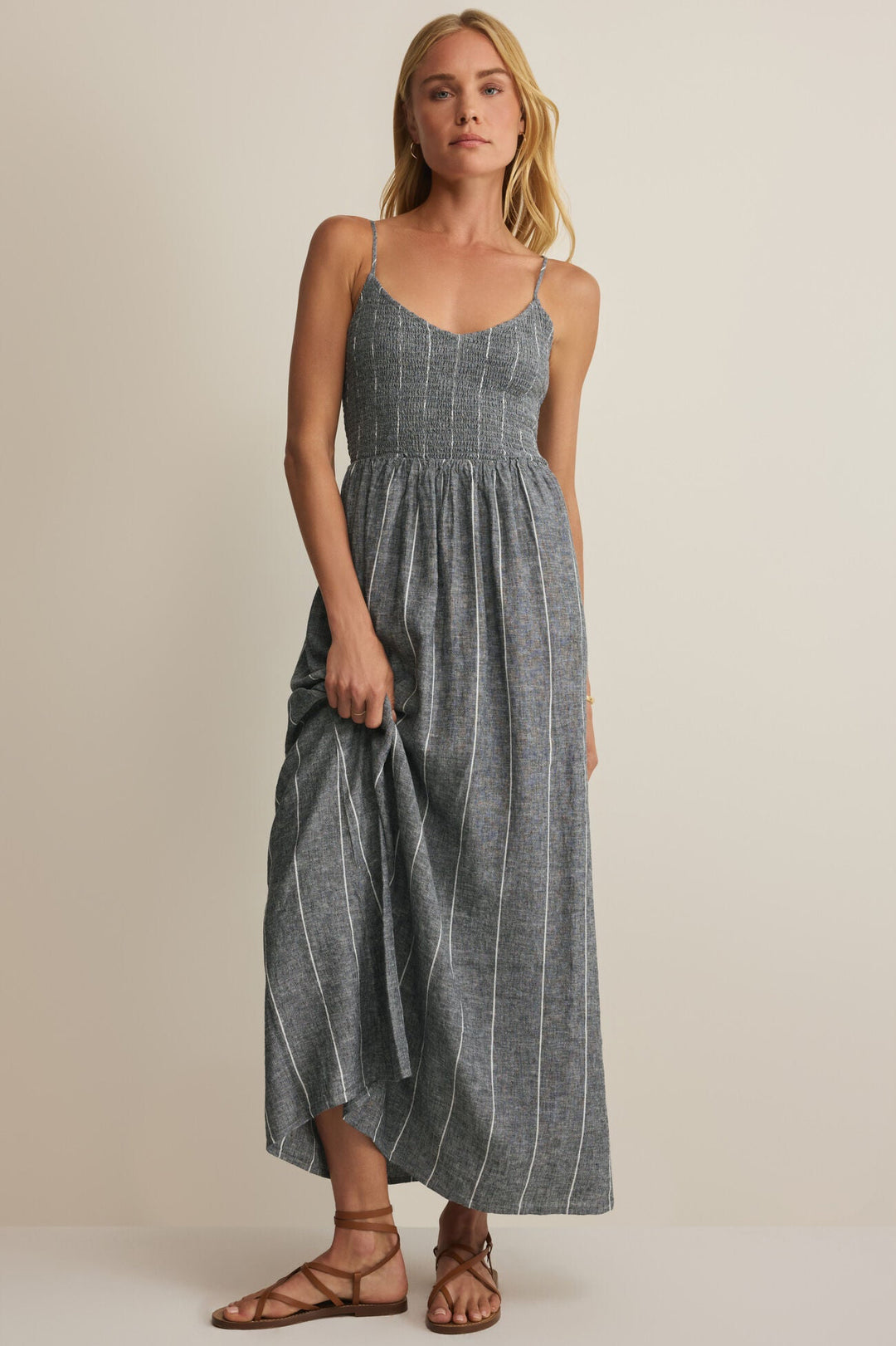 Romy Striped Maxi Dress - Eclipse