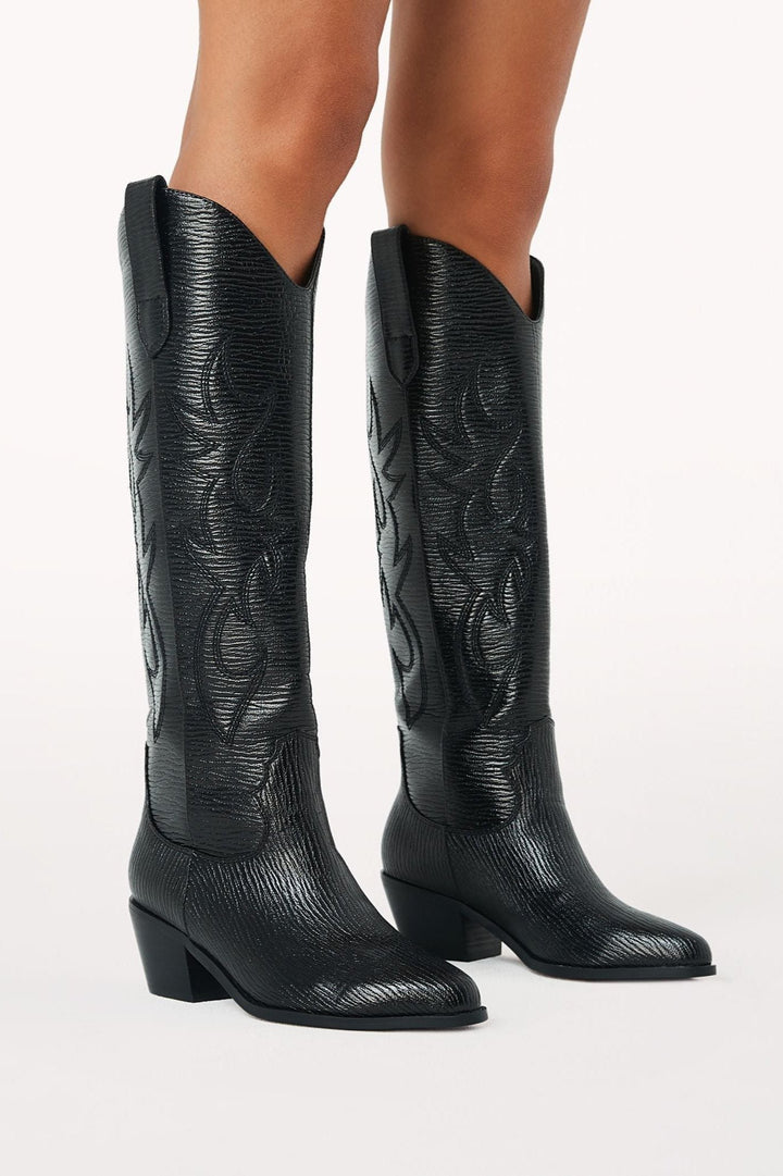 Urson Cowboy Boot- Black