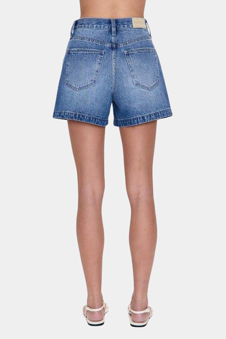 Saige High Rise A-Line Short - Safari