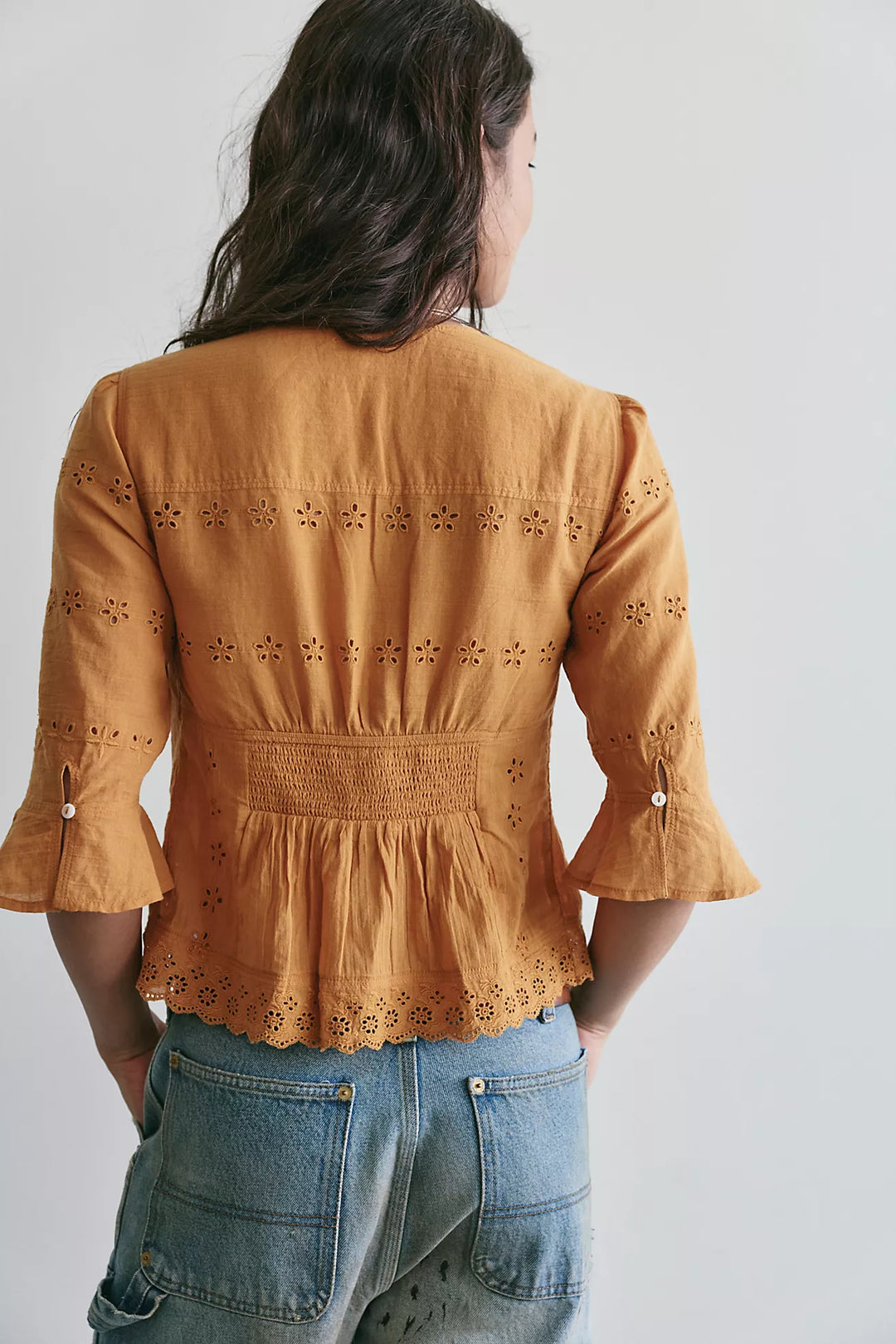 Salone Eyelet Top - Bronzer