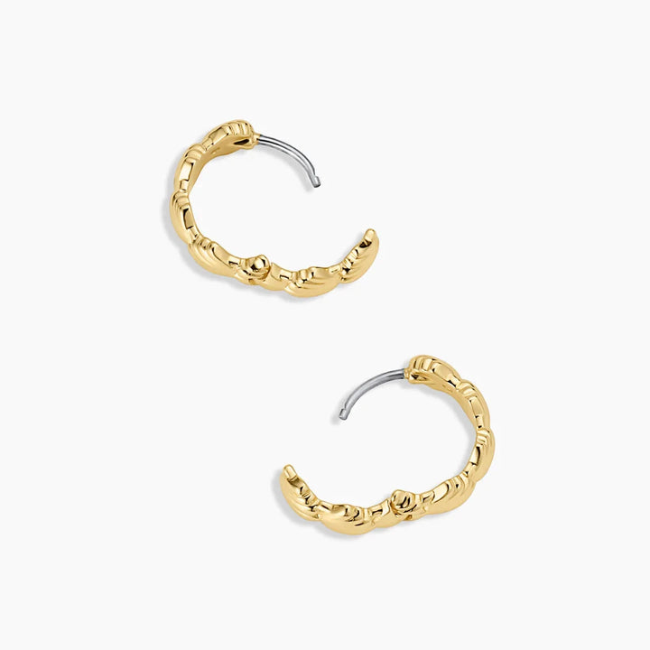 Scallop Mini Huggies - Gold