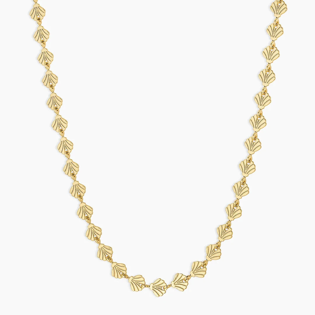 Scallop Necklace - Gold