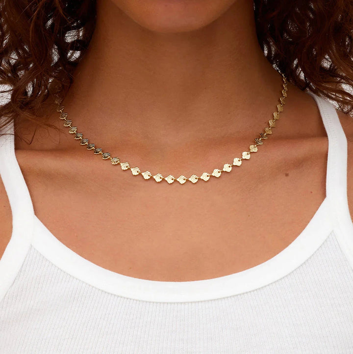 Scallop Necklace - Gold