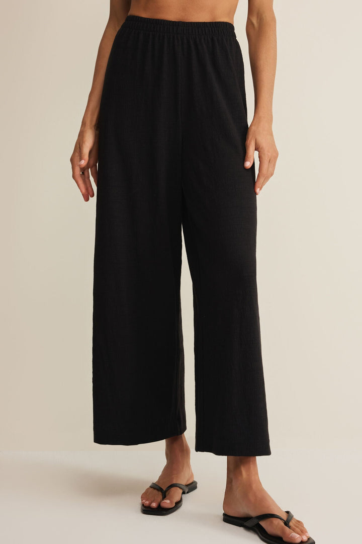 Scout Textured Slub Pant - Black
