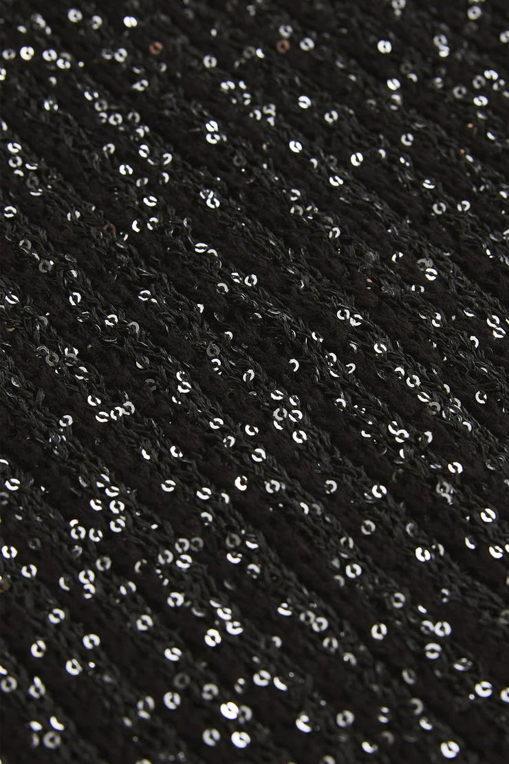 La Marca Sequin Mini Dress - Black