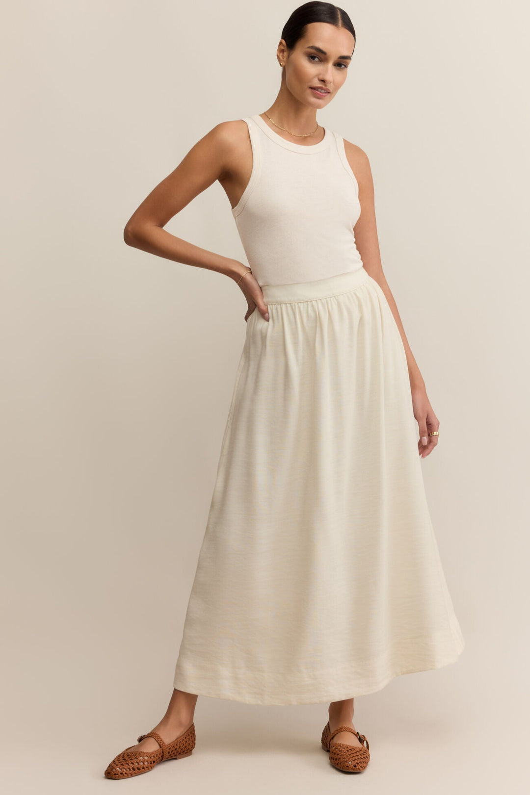 Serendipity Maxi Skirt - Sea Salt