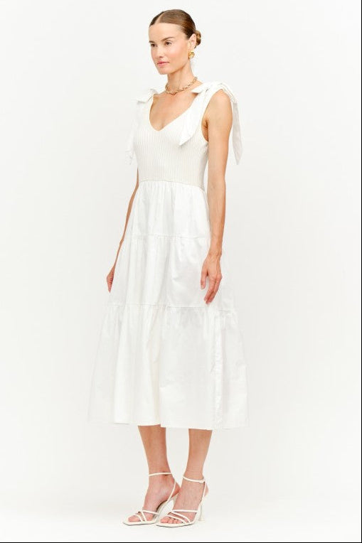 Sienna Midi Dress - Off White