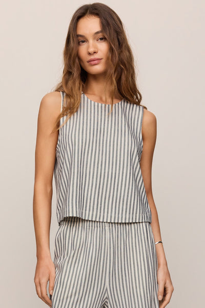 Z Supply Sloane sleeveless striped knit top in Eclipse