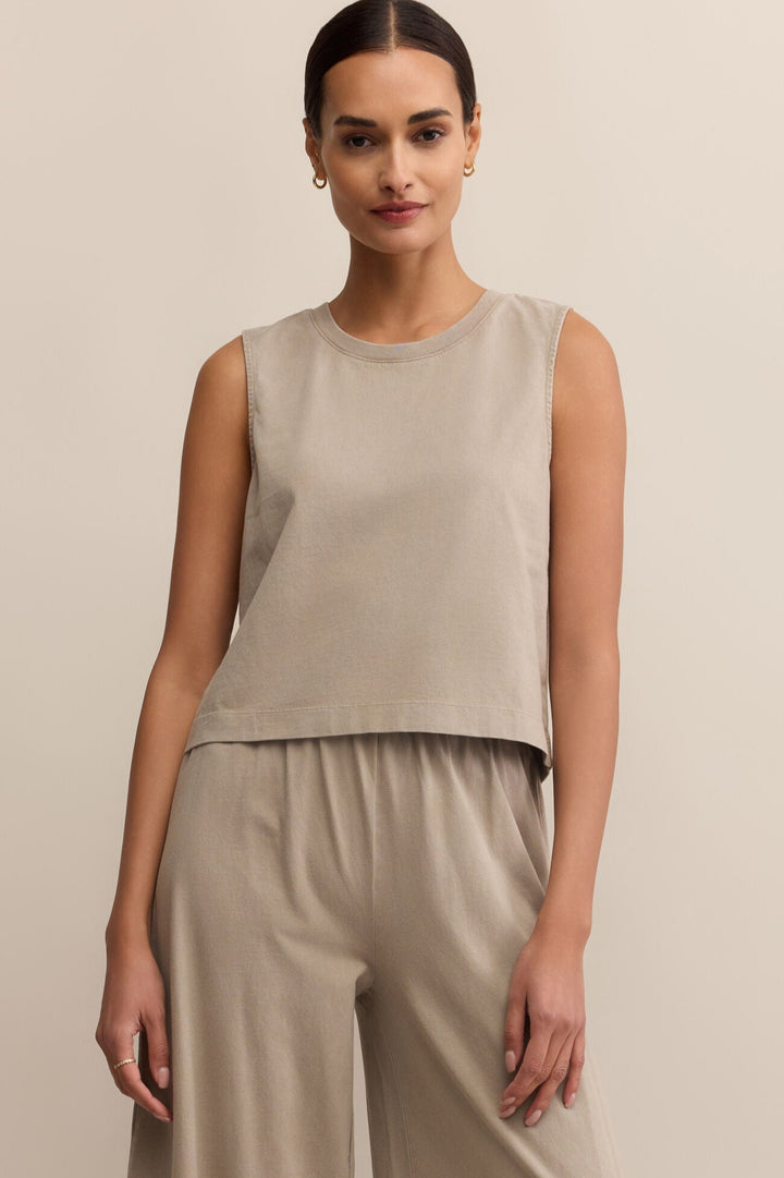 Sloane Jersey Muscle Tank - Retreat