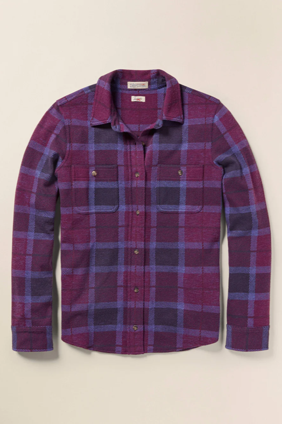 Legend Sweater Shirt - Snowberry Plaid