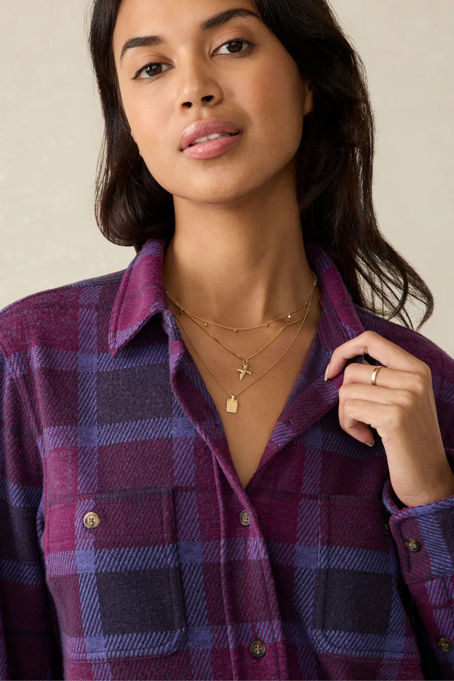 Legend Sweater Shirt - Snowberry Plaid