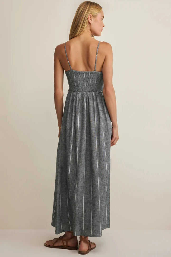 Romy Striped Maxi Dress - Eclipse