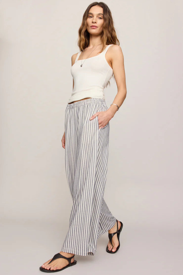 Striped knit jersey wide leg pants - Z Supply Scout