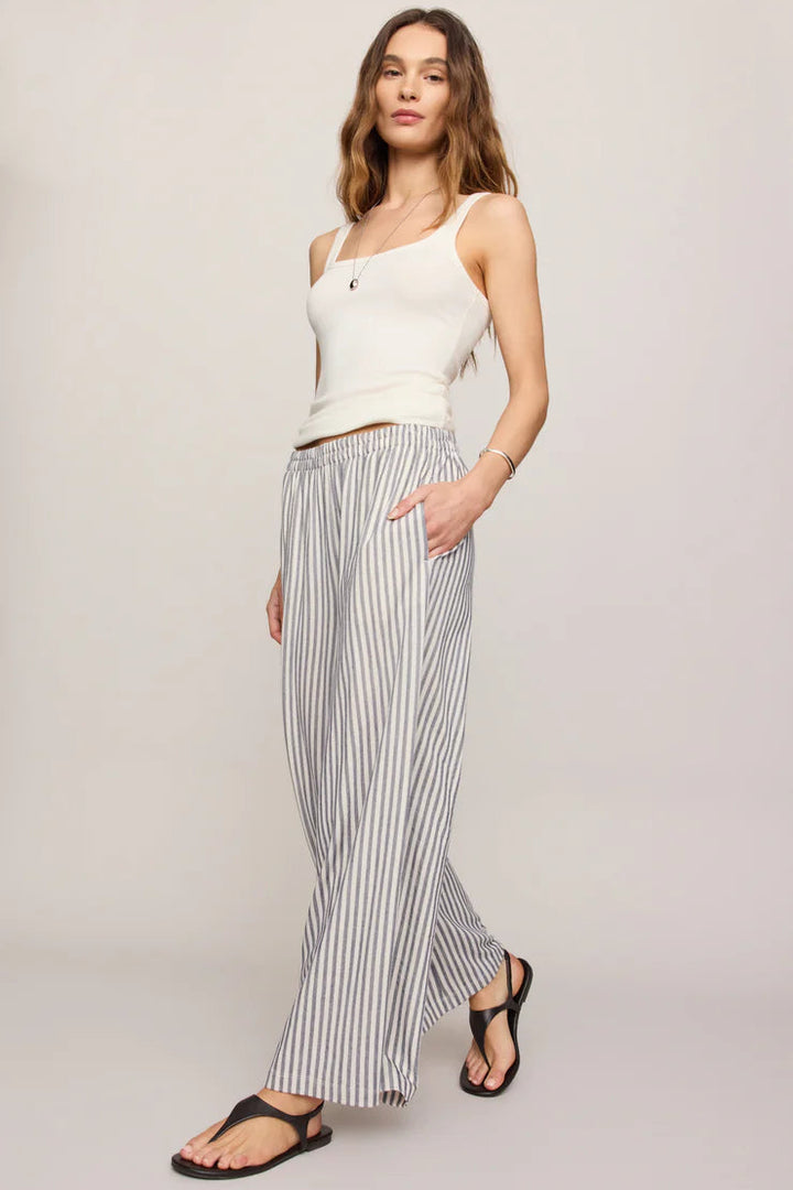 Striped knit jersey wide leg pants - Z Supply Scout