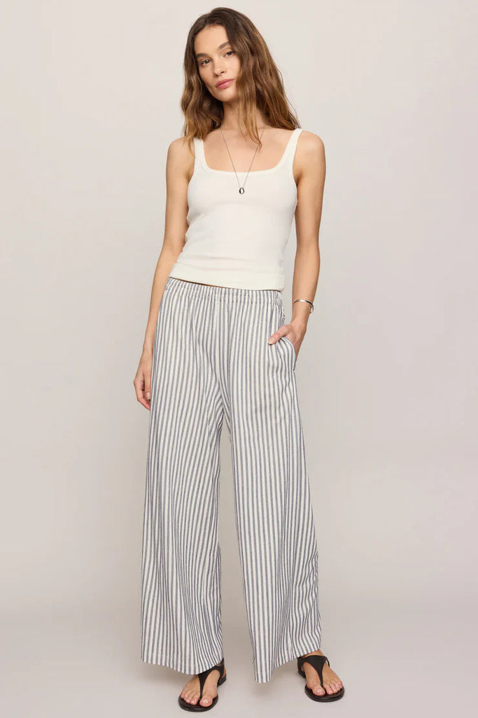 Z Supply Scout Wide Leg Striped Knit Pants - Eclipse – Rivet