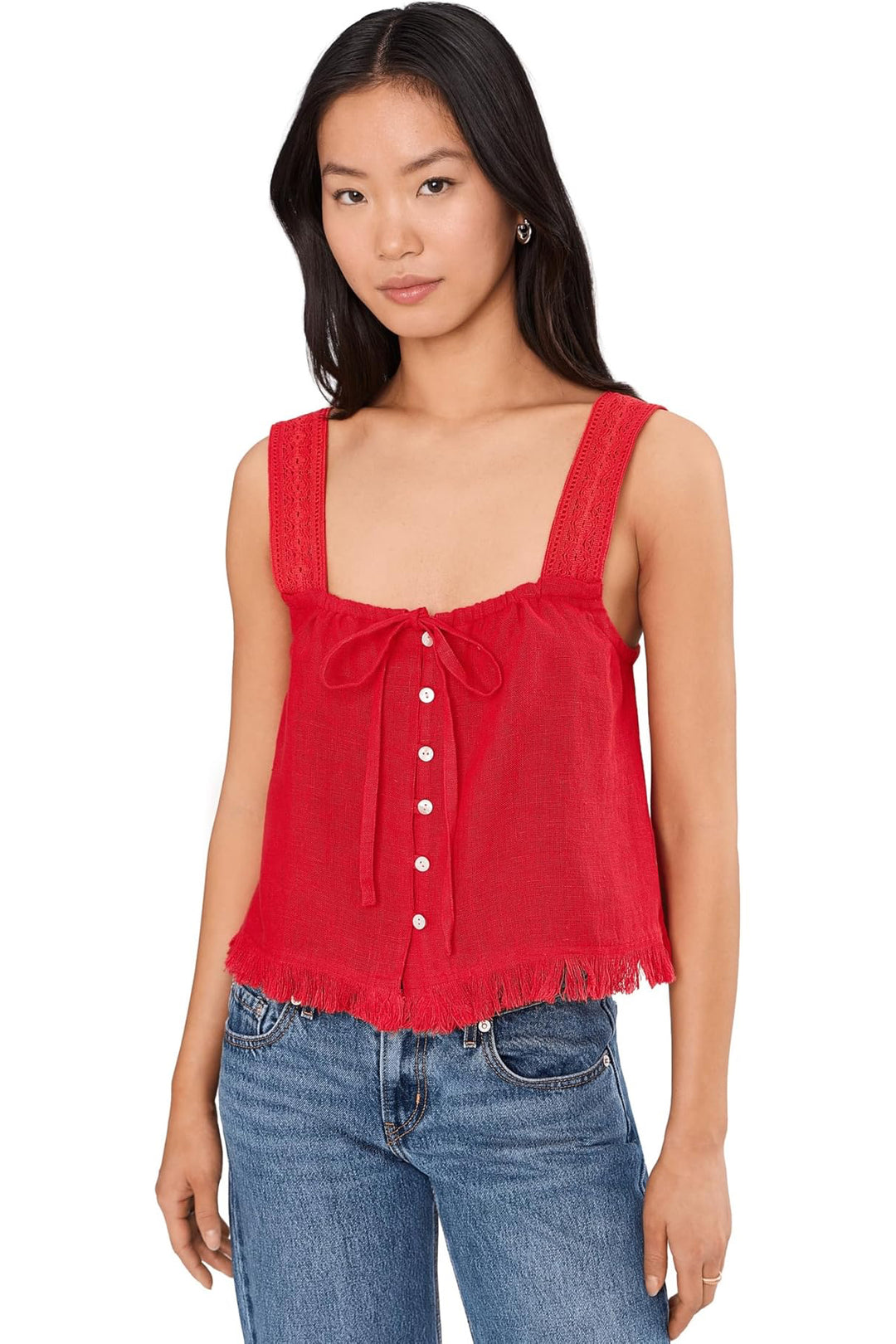 Sunny Top - Poppy Red