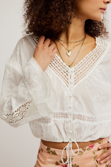 Sweet Love Blouse - Egret