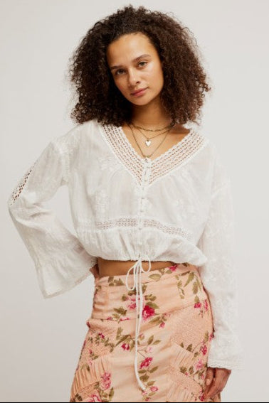 Sweet Love Blouse - Egret