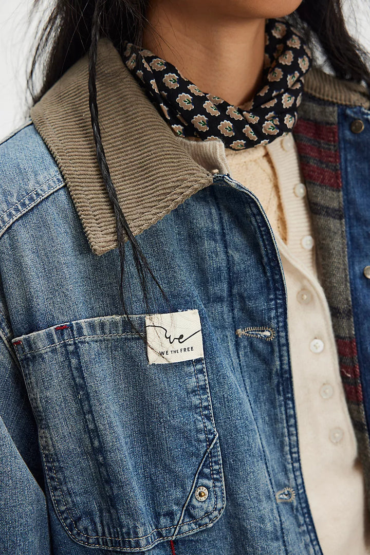 Sweet Talk Denim Barn Jacket In Century Wash