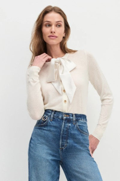 Take A Bow Cardigan - Ivory