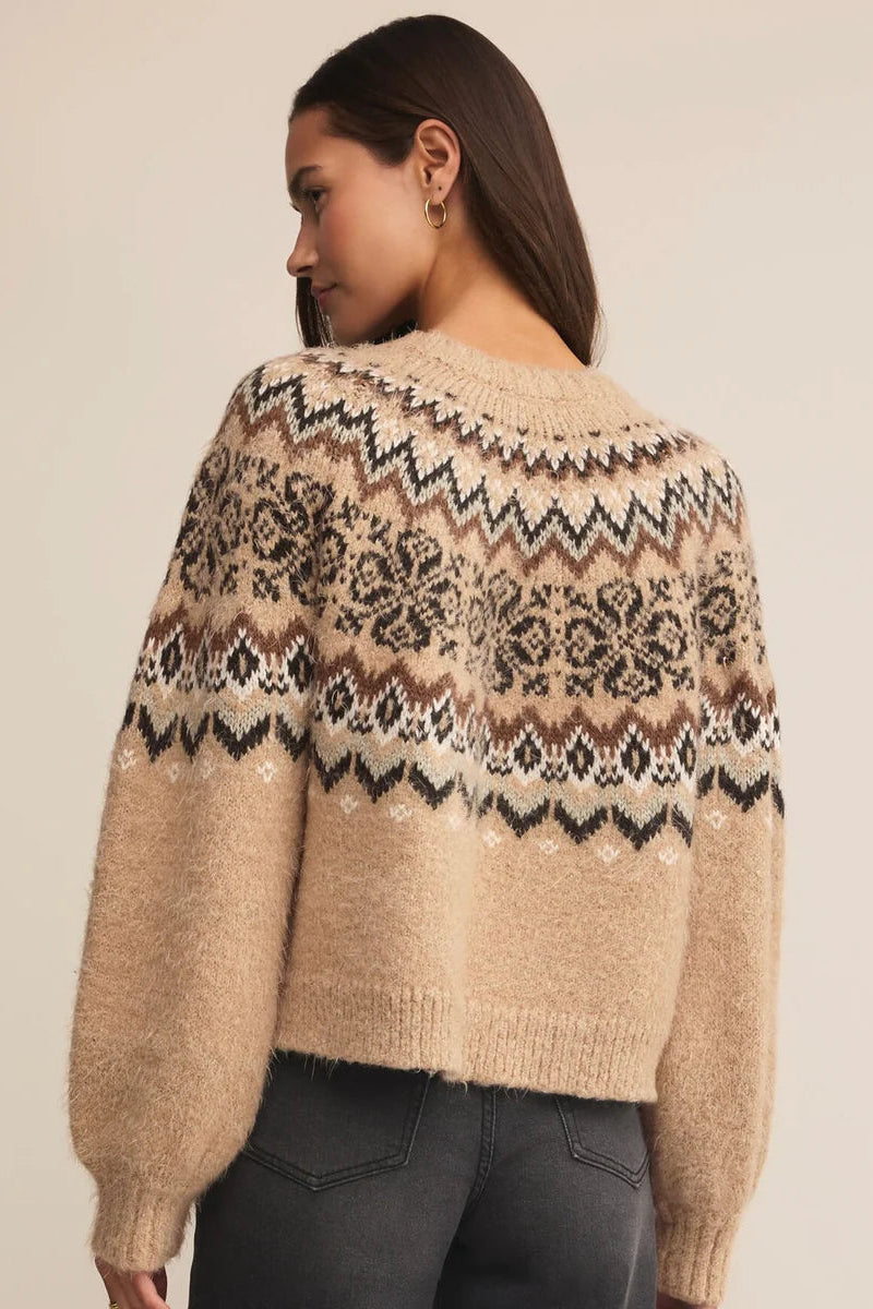 Kenaby Fair Isle  - Oatmeal Heather